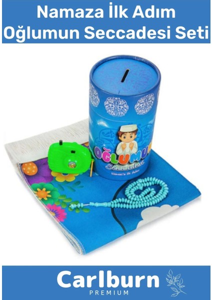 Namaza Ilk Adım Kızımın Oğlumun Seccadesi Oyuncak Medine Görselli Fotoğraf Makinesi Tesbih Seti