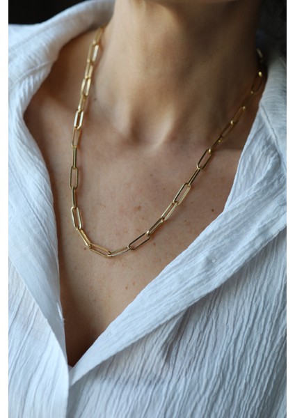 14 Ayar Altın Ataç Zincir Kolye