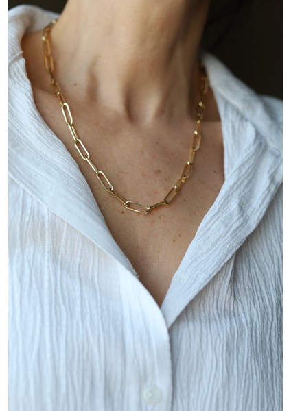 14 Ayar Altın Ataç Zincir Kolye fırsatları