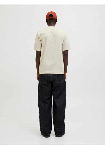 Jack Jones Jorsplıt Aop Brandıng Tee Ss Crew Neck Erkek Bej Tshirt 12272993-06 modelleri