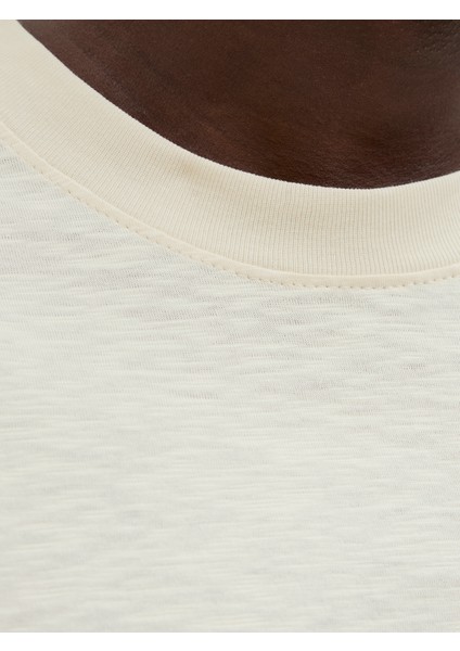 Jack Jones Jorsplıt Aop Brandıng Tee Ss Crew Neck Erkek Bej Tshirt 12272993-06 indirimleri