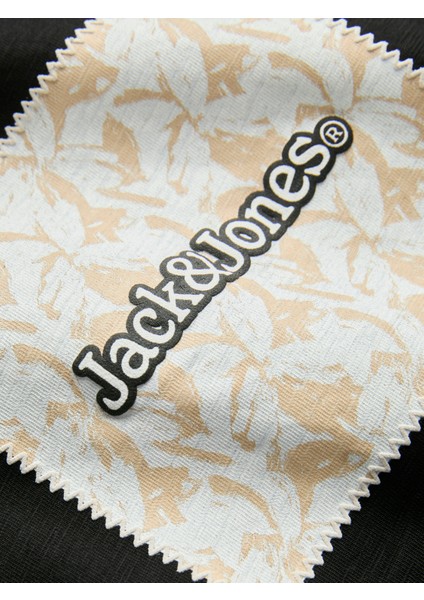 Jack Jones Jorsplıt Aop Brandıng Tee Ss Crew Neck Erkek Siyah Tshirt 12272993-02 fiyatları