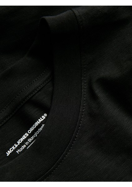 Jack Jones Jorsplıt Aop Brandıng Tee Ss Crew Neck Erkek Siyah Tshirt 12272993-02 modelleri