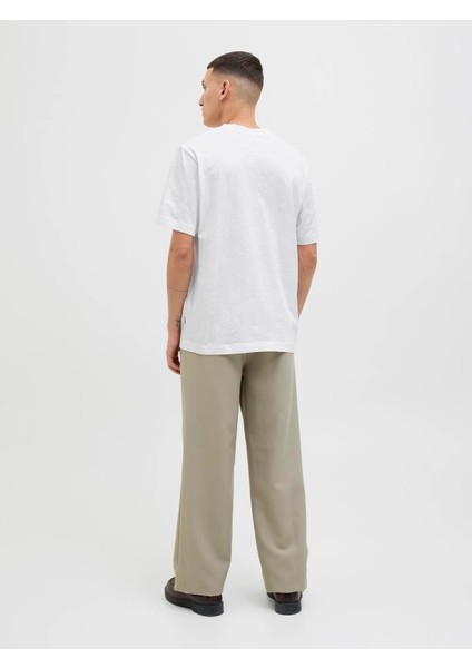 Jack Jones Jorsplıt Aop Brandıng Tee Ss Crew Pls Erkek Beyaz Büyük Beden Tshirt 12278577-01 fiyatları