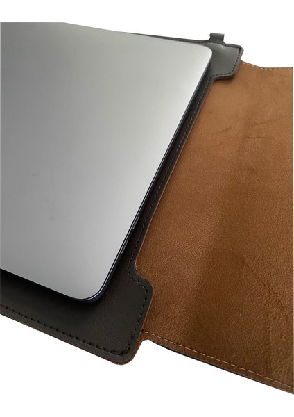 MacBook Pro, Air ve Diğer Uyumlu Laptop Kılıfı 13’ 14’ 15' Inç Notebook Vegan Suni Deri Çanta