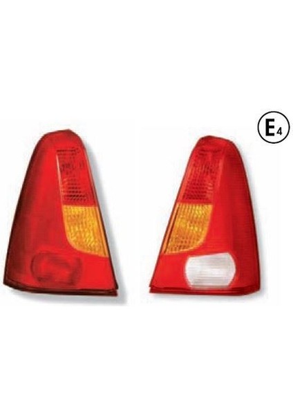 -611255 - Stop Lambası Dacıa Logan Sag Sarı Sınyallı 03 06 Duylu