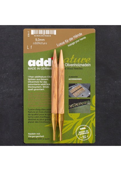 Nature Olive Wood Click 9mm 13CM Misinalı Şiş