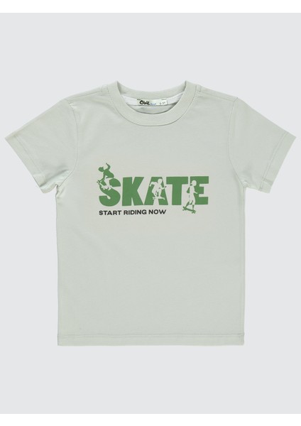 Erkek Çocuk Tişörtlü Gömlek 2-5 Yaş Açık Haki modelleri