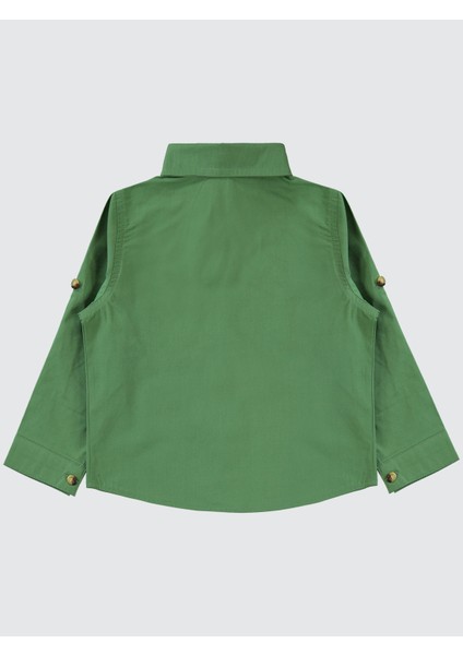 Erkek Çocuk Tişörtlü Gömlek 2-5 Yaş Açık Haki fırsatları