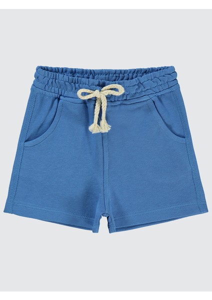Erkek Çocuk Şort 6-18 Ay Saks Mavisi