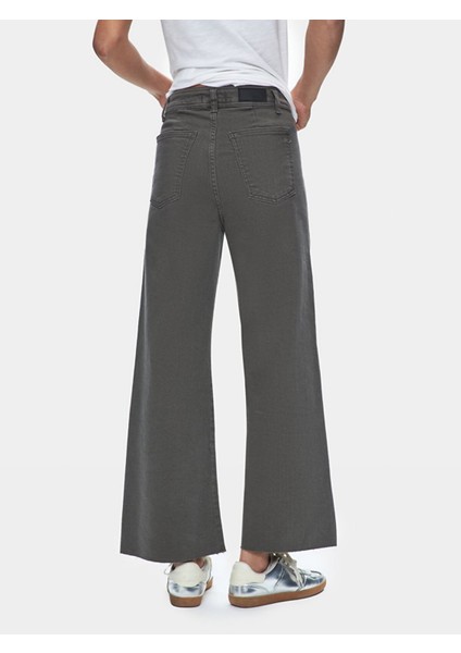 Kadın Danelle Geniş Paça Yüksek Bel Jean Pantolon fırsatları