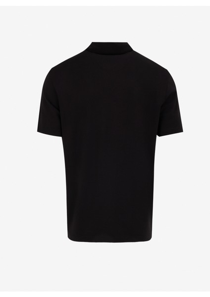 Düz Siyah Erkek Polo T-Shirt F5SM-TST 2040