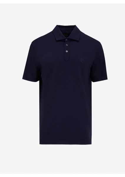 Düz Lacivert Erkek Polo T-Shirt F5SM-TST 2040
