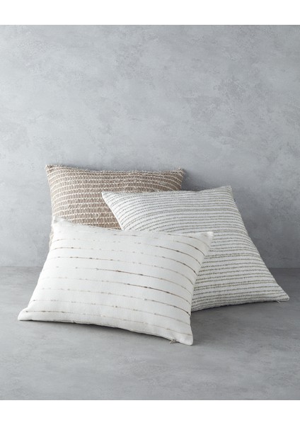Browny Polyester Kırlent Kılıfı 45 x 45 cm Vizon