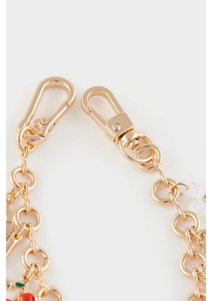 Kadın Gold Love Charm Anahtarlık E6634AXNS