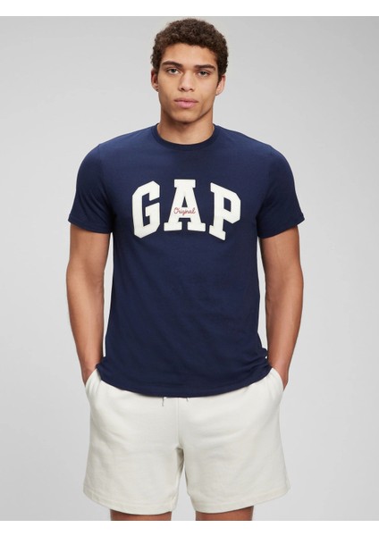Erkek Lacivert Gap logo tshirt