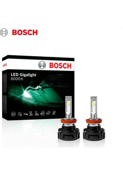 12V H11 Csp LED Xenon Far Ampul Seti 30W 6000K Canbus