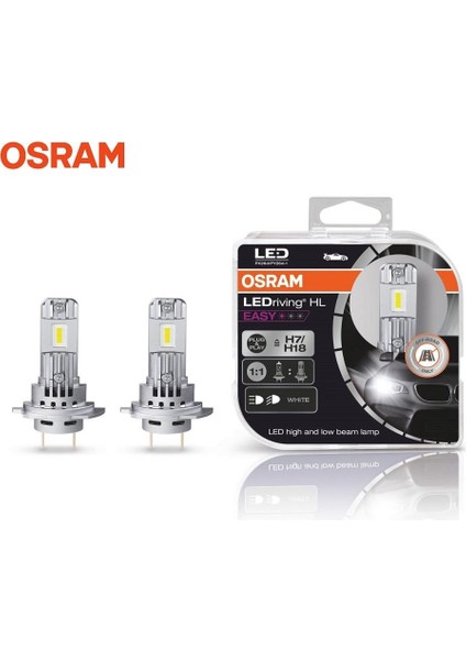 12V H7/H18 Xenon LED Far Ampul Seti 6500K