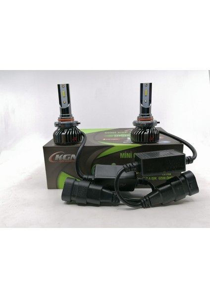 12V Hb4 9006 Csp LED Xenon Far Ampul Seti 6500K 8600 Lümen Canbus