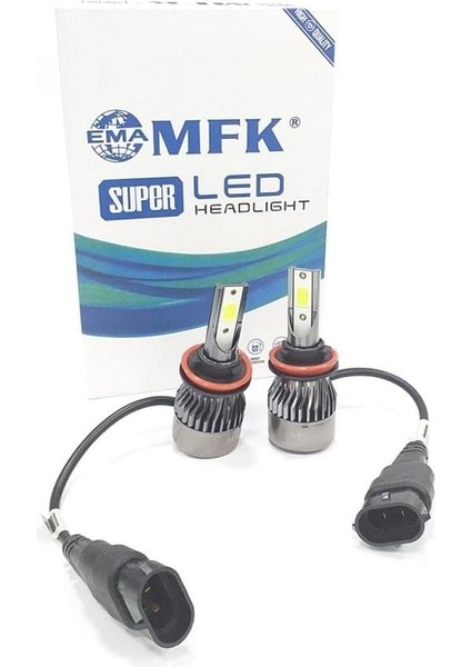 8V-48V Hb4 9006 Cob LED Xenon Far Ampul Seti 6000K 6000 Lümen