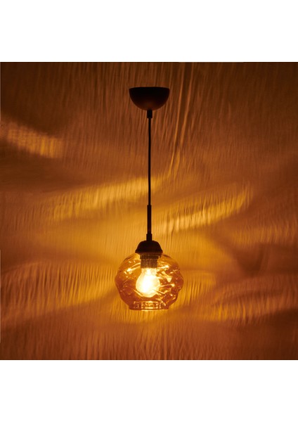 Lighting Arrakis Tekli Modern Sarkıt Avize - Eskitme / Bal modelleri