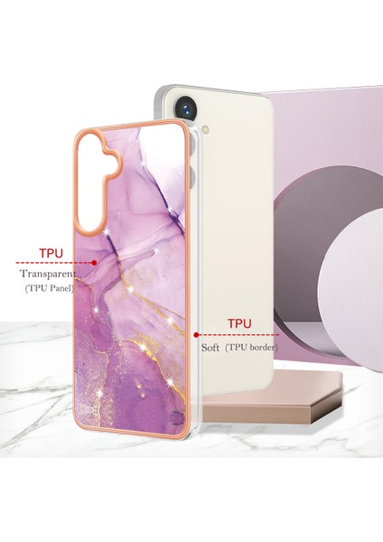 Samsung Galaxy S25+ Için Mermer Desenli Telefon Kılıfı, Pc + Tpu Koruma Pembe (Yurt Dışından) indirimleri