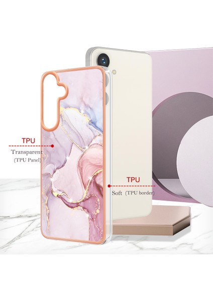 Samsung Galaxy S25 Için Mermer Desenli Telefon Kılıfı, Pc + Tpu Koruma Rose Gold (Yurt Dışından) indirimleri