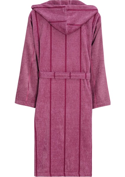 Italian Style Pamuklu Kadife Kapüşonlu Unisex Bornoz