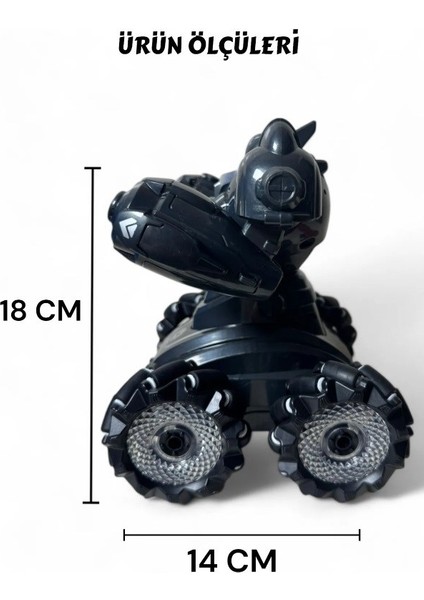 Kumandalı Işıklı Mermi ve Buhar Atan Robot Araba Oyuncak Robot