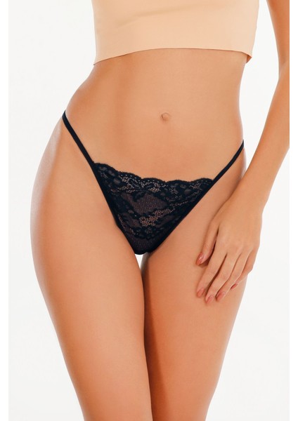Kadın Ipli Dantelli Tanga 5li Külot Set Karışık Renkler KTS3062 MODEL5 fırsatları