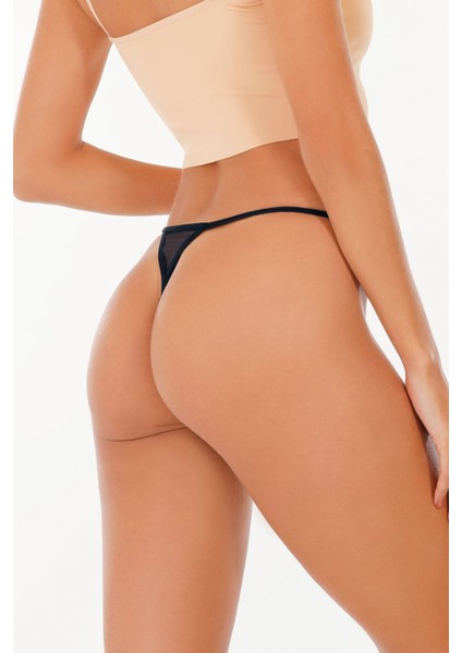 Kadın Ipli Dantelli Tanga 5li Külot Set Karışık Renkler KTS3062 MODEL5