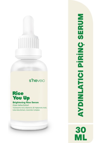 She Vec Rice You Up – Aydınlatıcı Pirinç Serum
