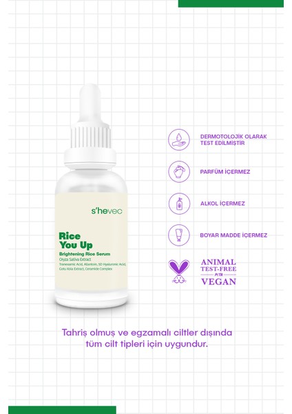 She Vec Rice You Up – Aydınlatıcı Pirinç Serum fiyatları