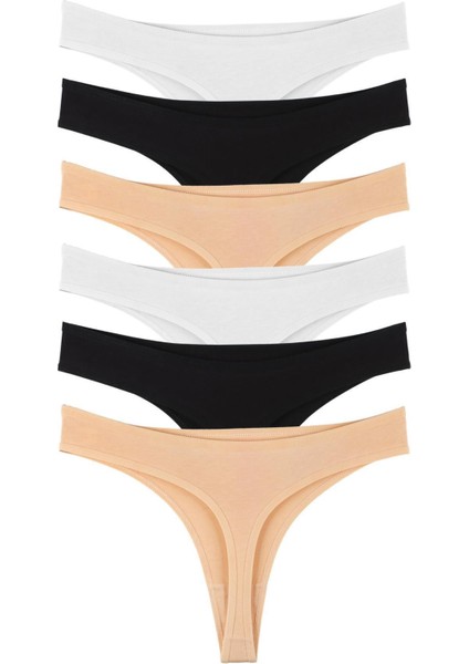 Kadın Brazilian Tanga 6'lı Paket Set - KTS1169 fiyatları
