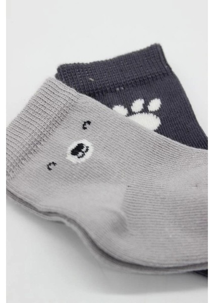 Nessiworld Bistyle Bear Penye Soket Çorap 2'li BS10116 Gri fırsatları