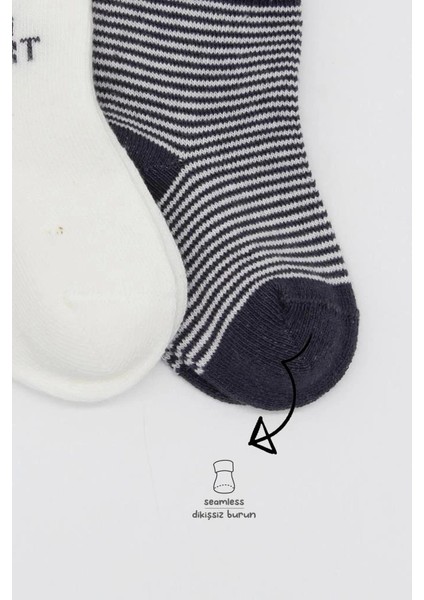 Nessiworld Bistyle Big Heart Penye Soket Çorap 2'li BS10117 Antrasit modelleri