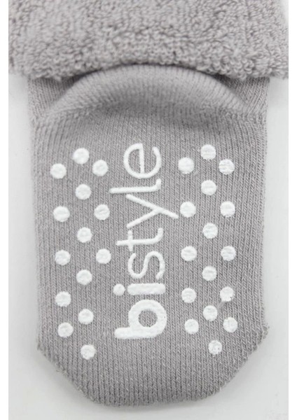 Nessiworld Bistyle Çemberli Kaymaz Havlu Soket Çorap 2'li BS10503 Indigo Gri indirimleri