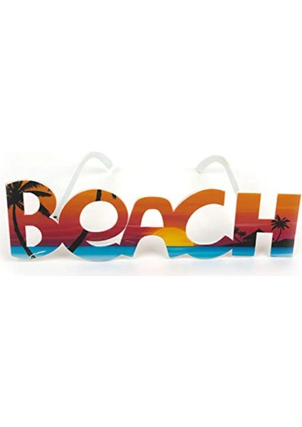 Nessiworld Beach Yazılı Parti Gözlüğü Yaza Merhaba Hawaii Show Gözlüğü 19 x 6 cm indirimleri