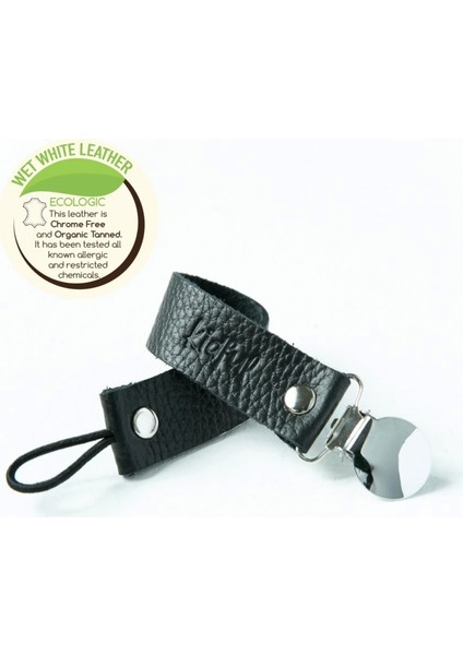 Kidful Bitkisel Boyalı Emzik Askısı Charcoal