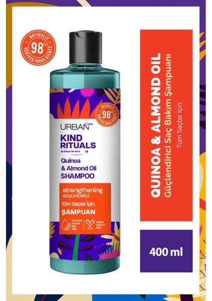 Kind Rituals Kinoa Almond Oil & Rose Water Chamomile Şampuan Seti 2X400 ml-VEGAN fiyatları