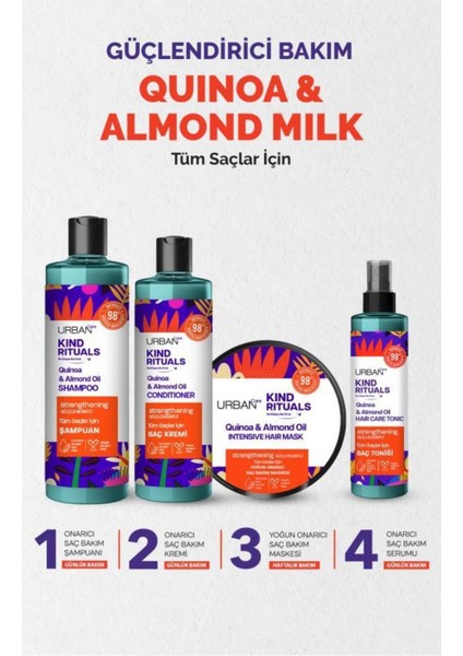 Kind Rituals Kinoa Almond Oil & Rose Water Chamomile Şampuan Seti 2X400 ml-VEGAN modelleri
