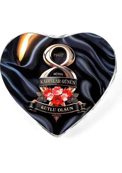 Kadınlar Günü Hediyesi Antep Fıstıklı Kadayıflı Dolgulu (Kalp Şeklinde) Dubai Çikolatası indirimleri