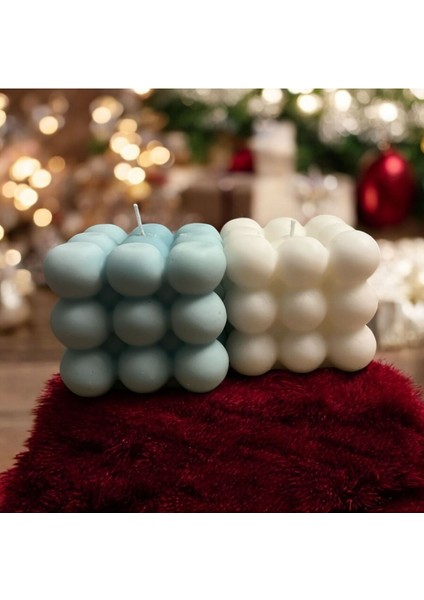 Bubble Soy Wax 9b - Soya Wax Dekoratif Yuvarlak Bubble Mum Hediye