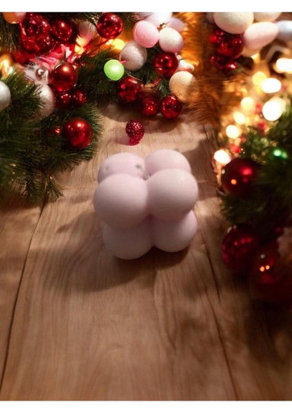 Bubble Soy Wax 4b - Soya Wax Dekoratif Yuvarlak Bubble Mum Hediye