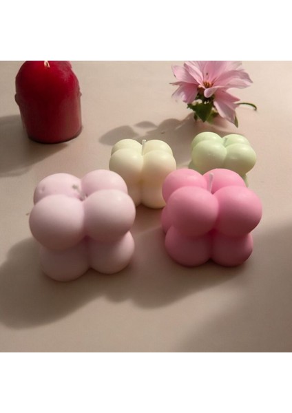 Bubble Soy Wax 4b - Soya Wax Dekoratif Yuvarlak Bubble Mum Hediye
