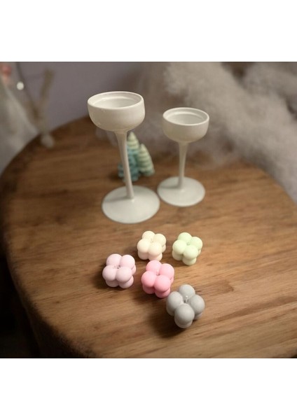 Bubble Soy Wax 4b - Soya Wax Dekoratif Yuvarlak Bubble Mum Hediye