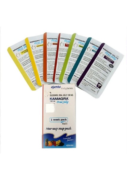 KAMAGRA100 Jelly Meyveli 7li Orijinal Ürün Geciktir Tam Perfomans %100 Vol 1 ( 2 Paket )