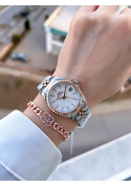 Çelik Kordon 2 Yıl Garantili 5 Atm Bileklik Hediyeli Kadın Kol Saati BSL.09.2472.3.02 fiyatları