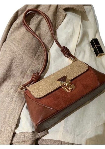 Kadınlar Için Popüler Retro Koltuk Altı Baget Çanta, Üst Düzey Niş Tasarımlı Postacı Çantası (Yurt Dışından) modelleri