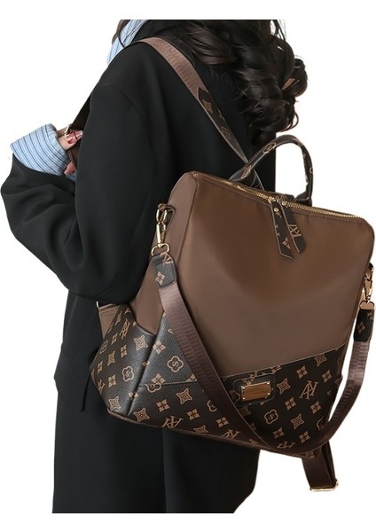 Retro Kadın Sırt Çantası Büyük Kapasiteli Açık Hava Seyahat Eğlence Moda Sırt Çantası (Yurt Dışından) fiyatları